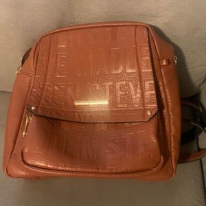 Brown Steve Madden backpack. Hardly used.